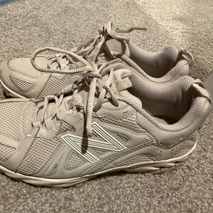 New Balance Cream Sneakers Mesh Comfort Design